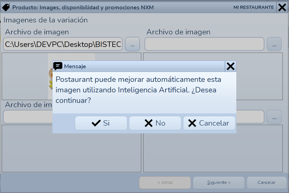 Mejorar imágenes con IA