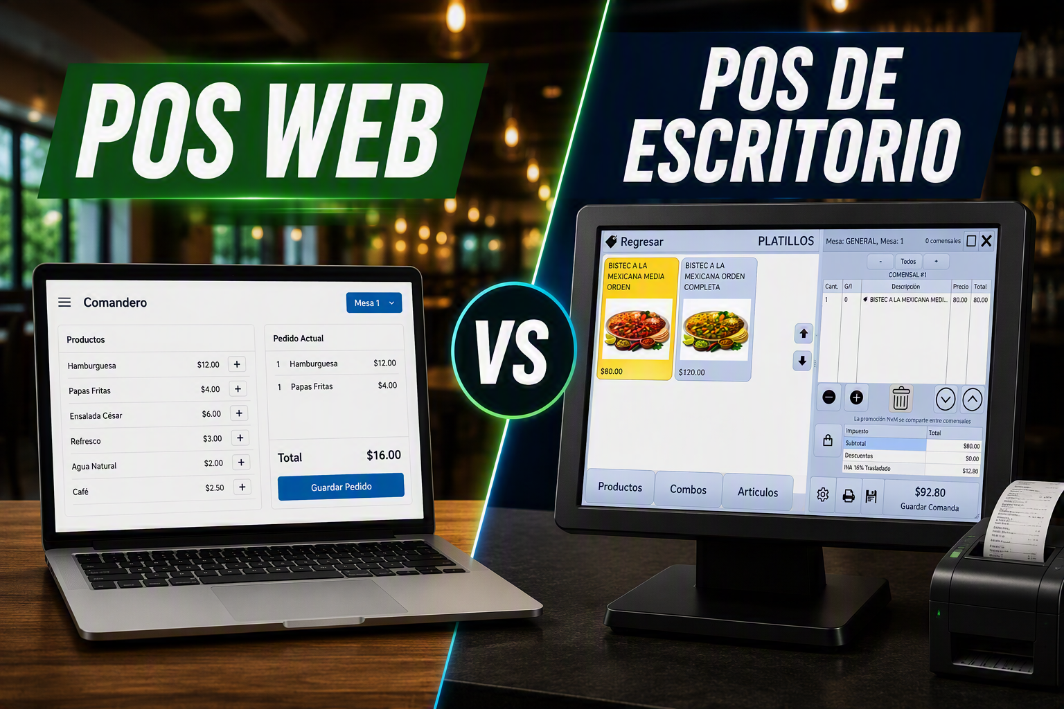 POS Web vs POS de Escritorio para Restaurantes: Por Qué Postaurant Va Más Allá del Punto de Venta